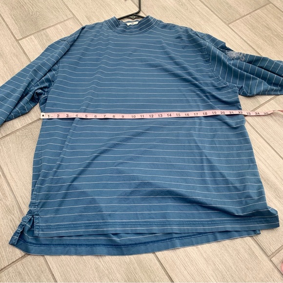 Fairway & Greene blue striped long sleeve shirt - Picture 6 of 7